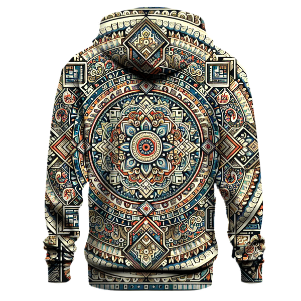 Ethnic Geometric Tapestry Hoodie