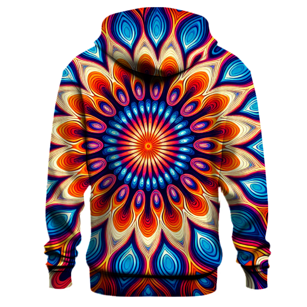 Groovy Kaleidoscope Burst Hoodie