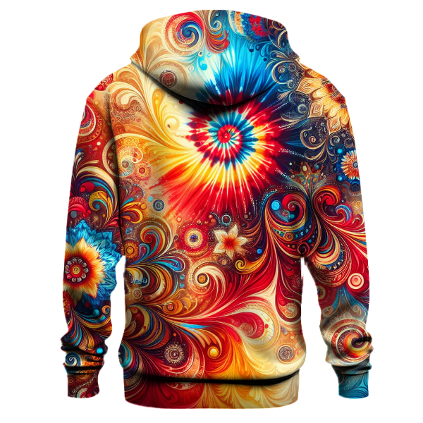 Fiesta Celebration Tie-dye Design Hoodie