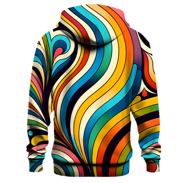 Retro Rainbow Arcs Hoodie