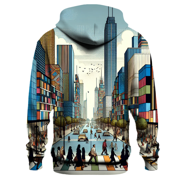 Modern Cityscape Rhythm Hoodie