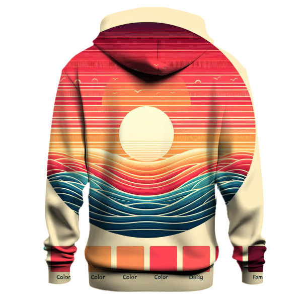 Fiery Coral Horizon Hoodie