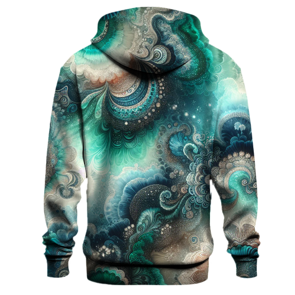 Iridescent Sea Tie-dye Design Hoodie