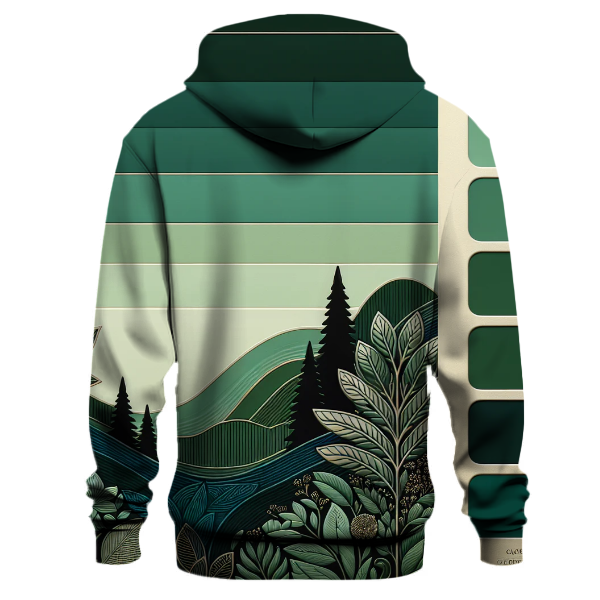 Forest Serenity Gradient Hoodie