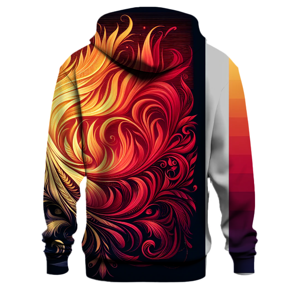 Fiery Phoenix Burst Hoodie