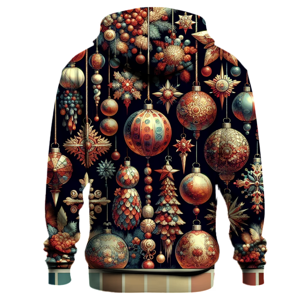 Retro Christmas Ornaments Delight Hoodie