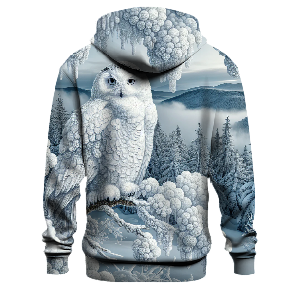 Snowy Owl Winter Enchantment Hoodie