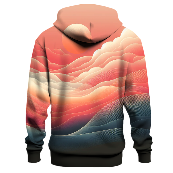 Sunrise Over Mountains Gradient Hoodie