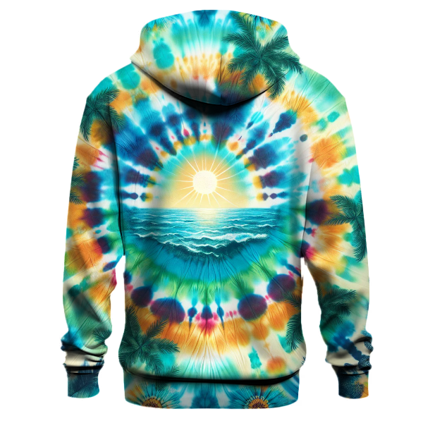 Breezy Tropical Tie-dye Design Hoodie