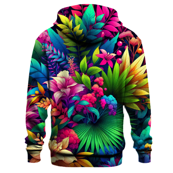 Vibrant Neon Nature Hoodie