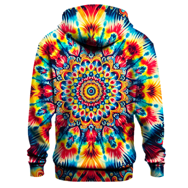 Fiesta Colorful Tie-Dye Design Hoodie
