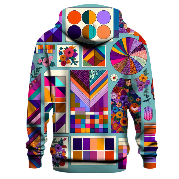 Retro Patchwork Delight Hoodie