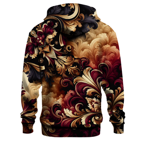 Opulent Baroque Swirl Hoodie