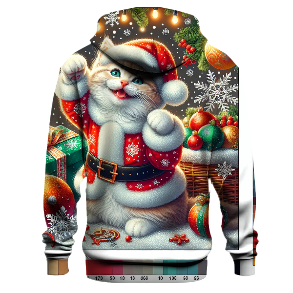 Cute Christmas Cat Hoodie