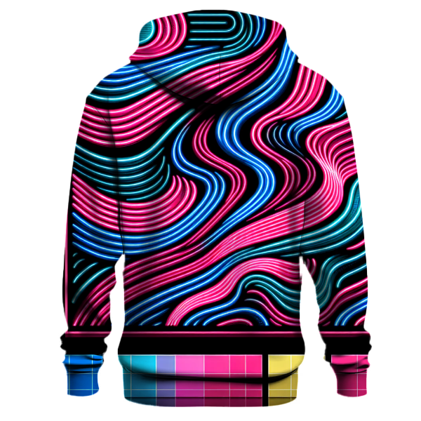 Neon Funky Retro Waves Hoodie