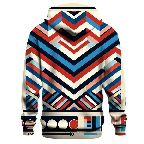 Vintage Chevron Waves Hoodie