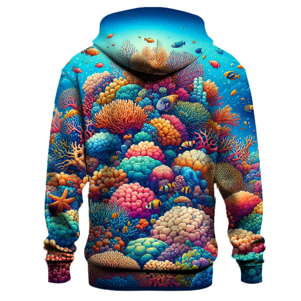 Radiant Coral Reef Hoodie