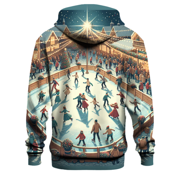 Christmas Village Skating Rink Hoodie