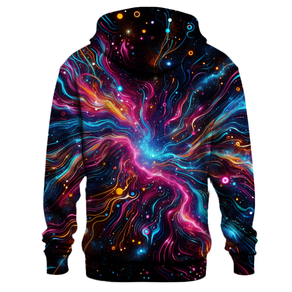 Cosmic Neon Night Hoodie