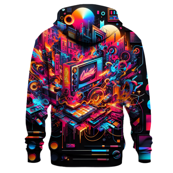 Graffiti Neon Explosion Hoodie