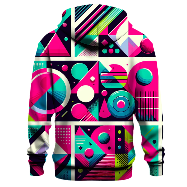 Neon Geometric Patterns Hoodie