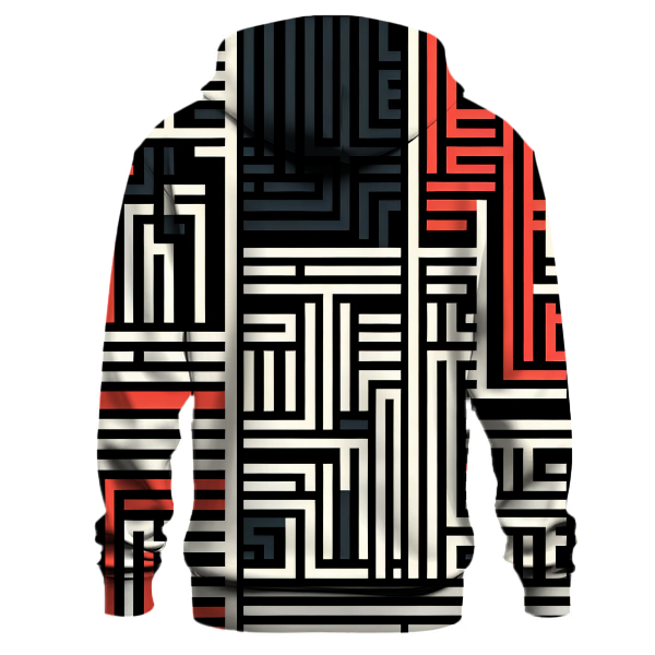 Retro Groove Lines Hoodie
