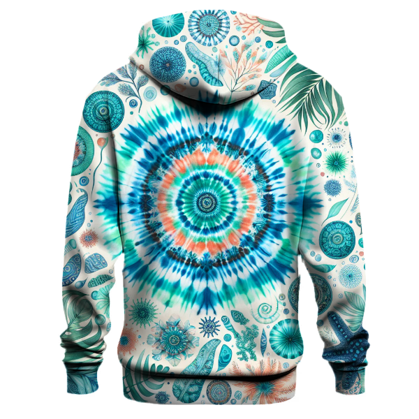 Radiant Reef Tie-Dye Design Hoodie