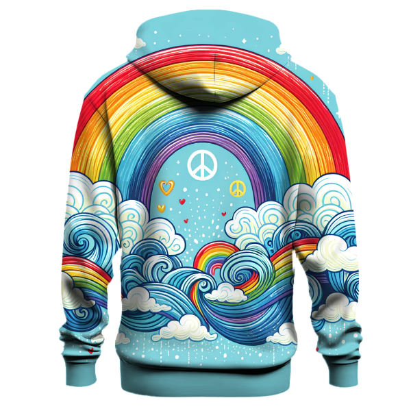 Rainbow Peace Vibes Hoodie