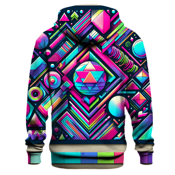Geometric Neon Dreams Hoodie