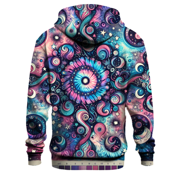 Groovy Tie Dye Stars Hoodie