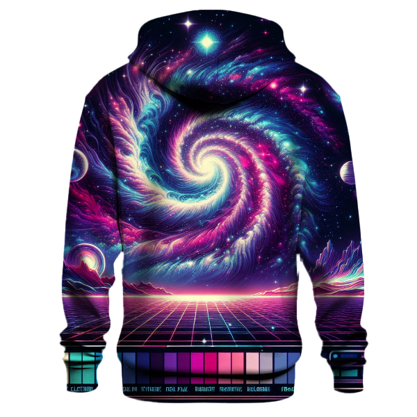 Neon Dreams and Stars Hoodie