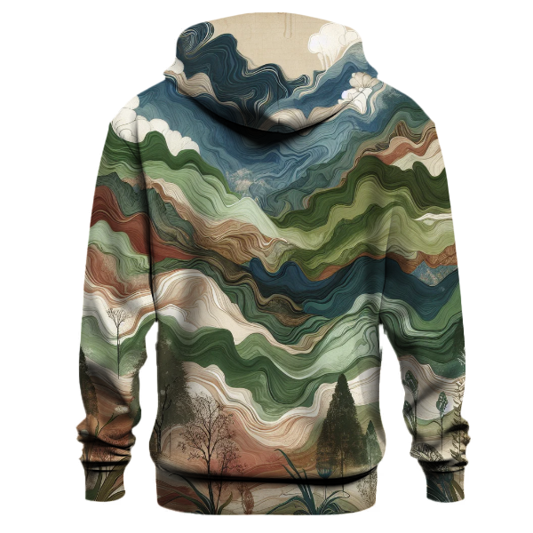 Forest Dreamscape Tie-dye Hoodie