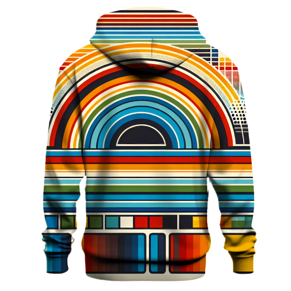 Retro Striped Rainbow Hoodie