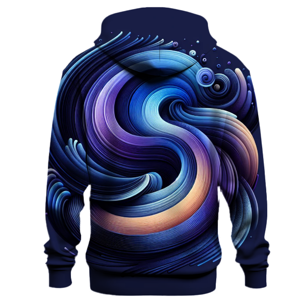 Bold Indigo Swirl Hoodie