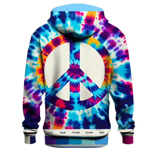 Classic Peace Sign Tie-Dye Hoodie