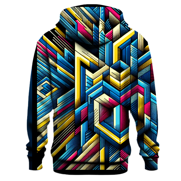 Geometric Retro Pulse Hoodie