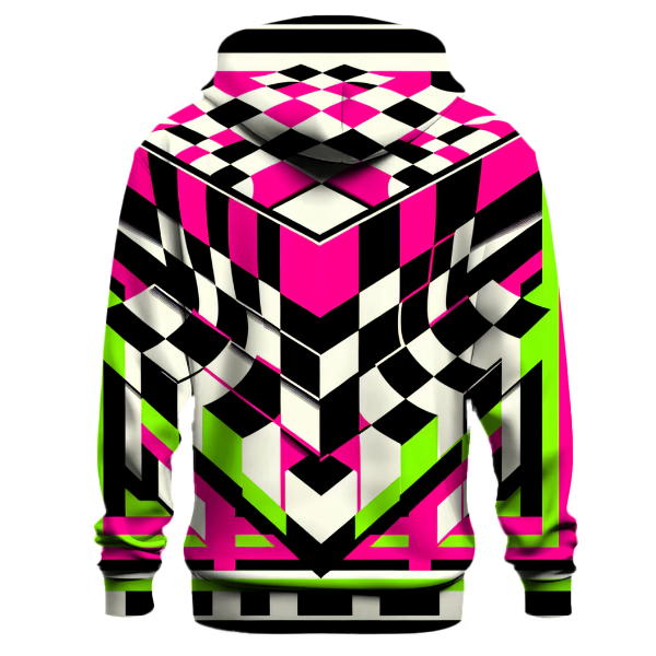 Funky Checkerboard Fun Hoodie