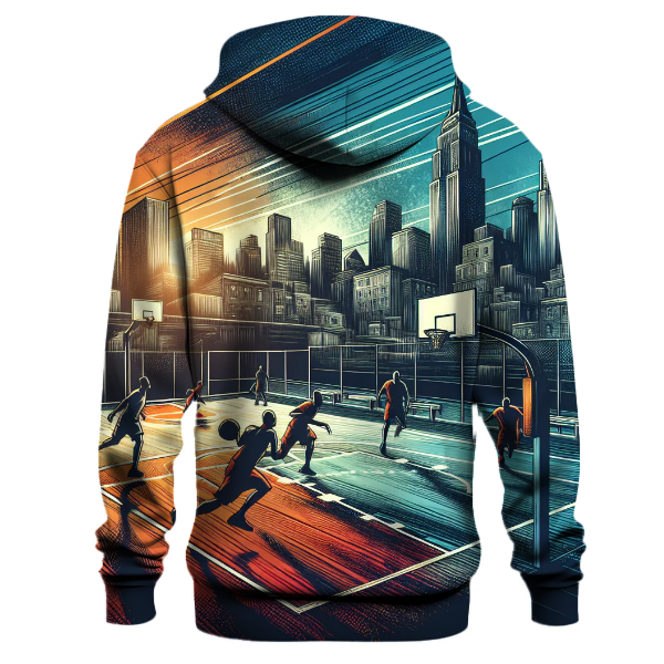 Basketball Skyline Silhouette Hoodie