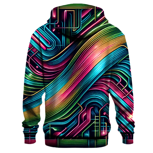 Electric Retro Grid Hoodie