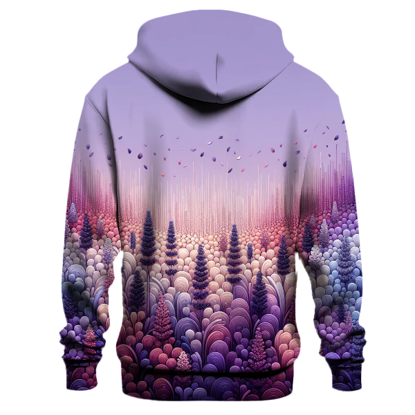 Lavender Bloom Cascade Hoodie