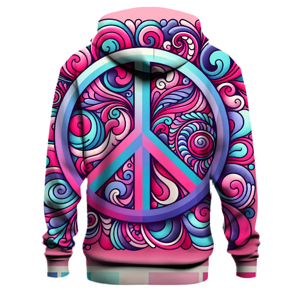Peace Sign Swirl Hoodie