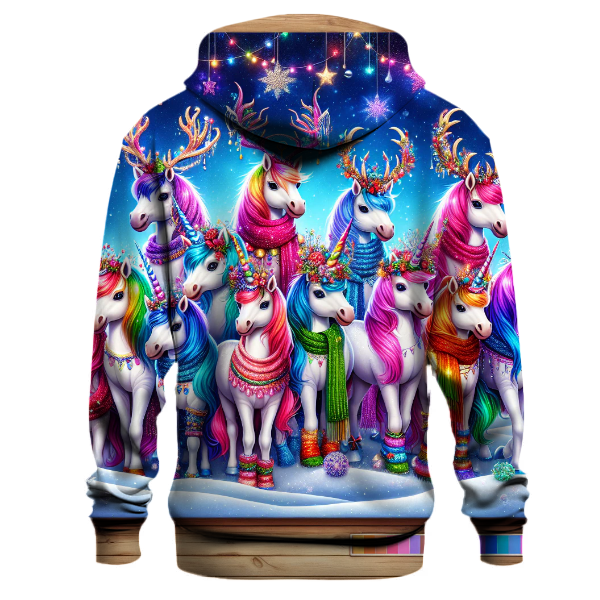 Magical Holiday Unicorns Hoodie