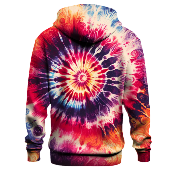 Electric Sunset Tie-dye Design Hoodie