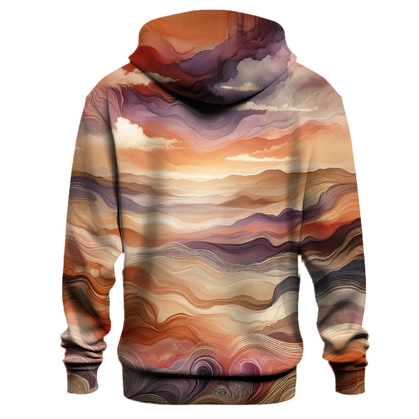 Rustic Twilight Tie-Dye Hoodie