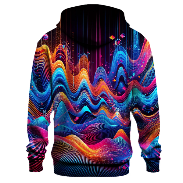 Digital Color Waves Hoodie