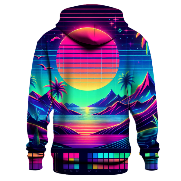 Colorful Synthwave Landscape Hoodie
