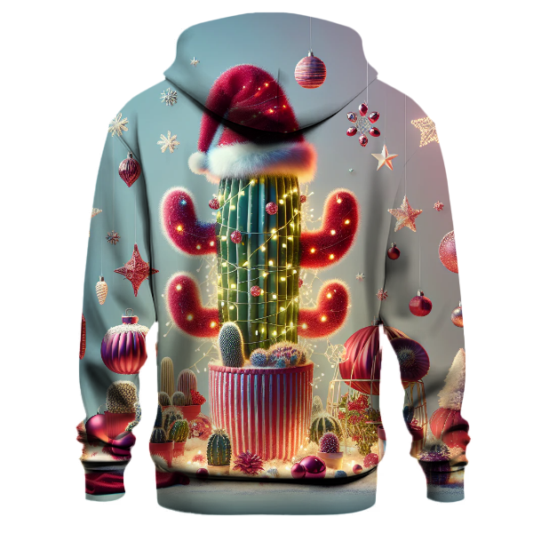 Cheerful Christmas Cactus Hoodie