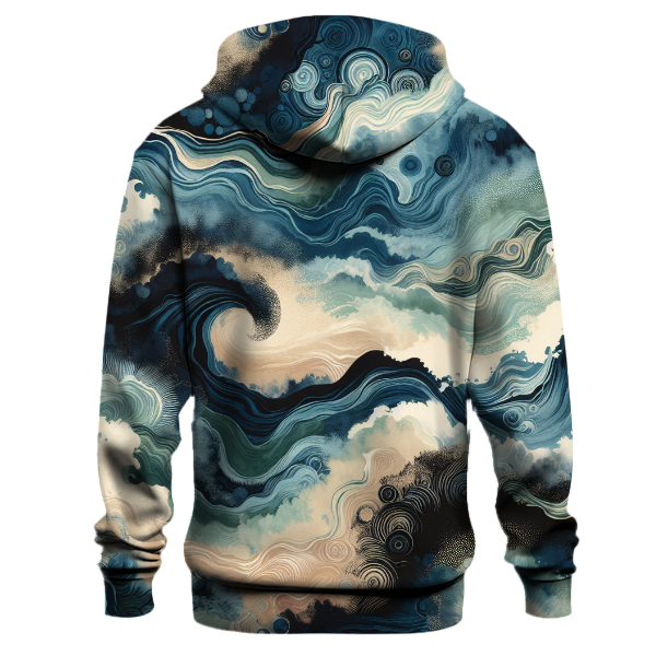 Mystic Ocean Wave Design Hoodie