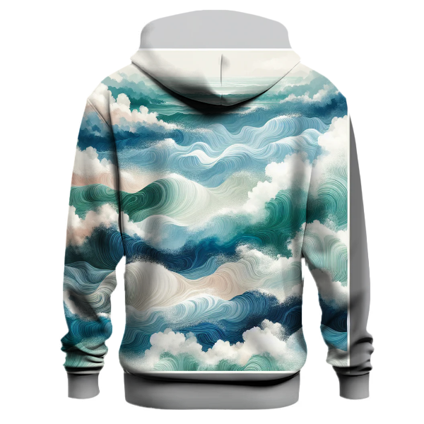 Ocean Foam Design Hoodie