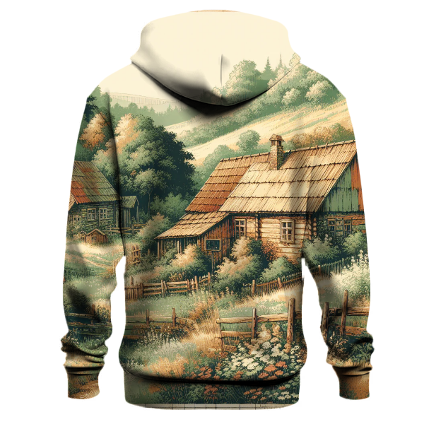 Charming Rustic Cabins Hoodie